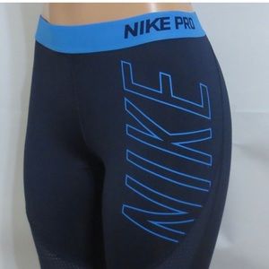 nike pro , mesh navy blue